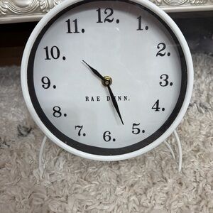 Rae Dunn Black and White Table Clock